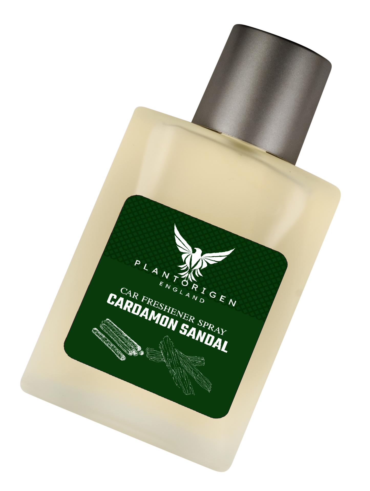PlantOrigen Plant Based Non Electric Non Toxic Aromatherapy Essential Oils Car Air Spray Fresheners Cardamon Sandal