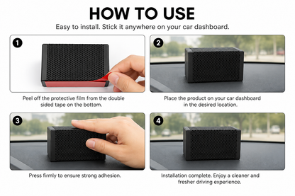 Plant Based Hybrid SYS Car Purifier | Aerospace Grade | Patented Formula | Matt Black Metal