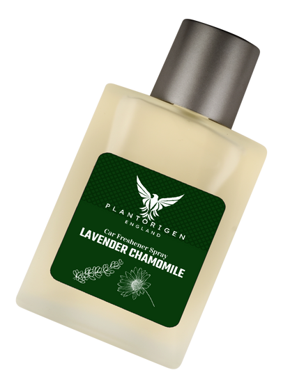 PlantOrigen Plant Based Non Electric Non Toxic Aromatherapy Essential Oils Car Air Spray Fresheners Lavender Chamomile