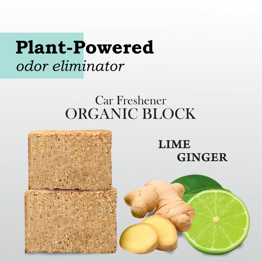 PlantOrigen Plant Based Non Electric Non Toxic Aromatherapy Essential Oils Car Air Spray Fresheners Lime Ginger